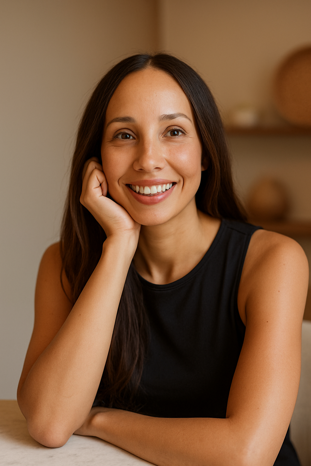 Portrait of Melanie Hervey, wellbeing consultant